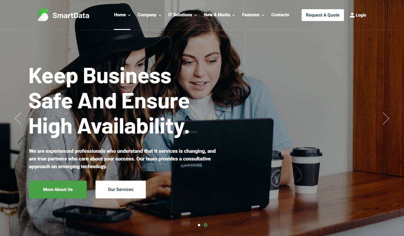 Smartdata - IT Solutions & Services WordPress Theme